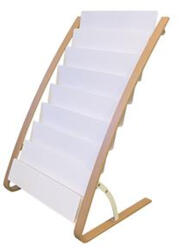 Alba Katalógustartó, 8x2 rekeszes, ALBA, fa/fehér (DDEXPO8W BC) - nyomtassingyen