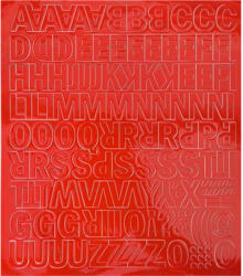  Öntapadós matrica, 2 cm-es, betűlap, piros (500 - 20P) - nyomtassingyen