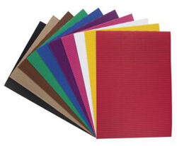  Hullámkarton, 35x50 cm, 10 lap, FOLIA, vegyes színek (740309) - nyomtassingyen