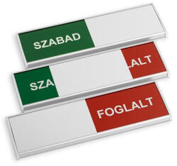 Antra-mark Információs tábla, 200x62 mm, ANTRA "Szabad-Foglalt (RC28080321) - nyomtassingyen