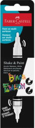 Faber-Castell Dekormarker, 1, 0/3, 0 mm, kétvégű, akril, FABER-CASTELL "Shake&Paint", fehér (285511) - nyomtassingyen