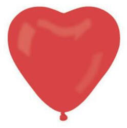  Léggömb, 25 cm, szív alakú, piros (337) - nyomtassingyen