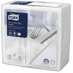 Tork Szalvéta, 1/8 hajtogatott, 3 rétegű, 39, 5x39 cm, TORK "Soft Jó étvágyat evőeszköztartó szalvéta", decor (470262) - nyomtassingyen