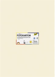  Dekorkarton, 2 oldalas, 50x70 cm, 300 g, 10 lap, FOLIA, bézs (6108) - nyomtassingyen