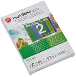 Gbc Meleglamináló fólia, 100 mikron, A4, fényes, öntapadó, GBC (41666E) - nyomtassingyen