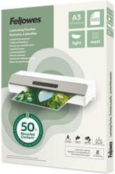 Fellowes Meleglamináló fólia, 80 mikron, A3, matt, 100 db, FELLOWES "Light (100143436) - nyomtassingyen