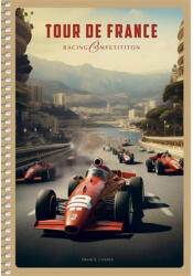 Shkolyaryk Publishing House Spirálfüzet, A5, kockás, 96 lap, SHKOLYARYK "Racing Competition", vegyes (A5-SC-096-6124K) - nyomtassingyen