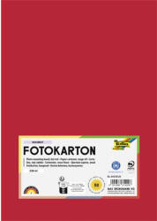  Dekorkarton, 2 oldalas, A4, 300 g, 50 lap, FOLIA, tűzpiros (614/50 20) - nyomtassingyen
