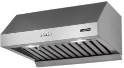 Turbionaire Hota incorporabila decorativa Turbionaire TCK60WPS, Putere de absorbtie 800 mc/h, Motor Brushless, Filtre Baffle inox, Colector de grasimi, Control electronic, Iluminare LED, Clasa A++, 60 cm, Inox (T Hota