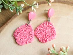 Atellier Wearable Art Cercei Pretty in pink cu tortițe din argint - Model 4