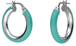 Atellier Wearable Art Cercei Color Hoops din argint - turcoaz