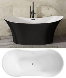 Besco AMBER B&W MATT szabadonálló kád - szerelvenycenter - 685 900 Ft