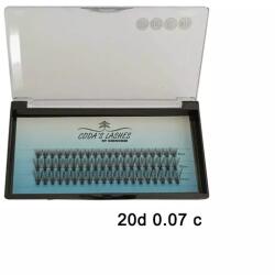 CODA'S Lashes Hot melt Premade DIY Műszempilla 20D C/0.07 Mix