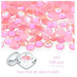 Profinails kristálykő tégelyben 100db AB s3 No. NAB-01 Pink