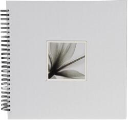 Dörr Fotóalbum spirálos ablakos beragasztós UniTex 34x34 cm 20 lap / 40 oldal fehér (880350)