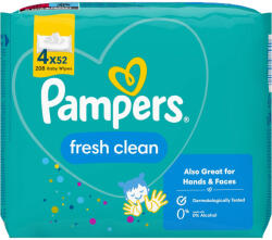Pampers Fresh Clean nedves törlőkendő (4x52) - 208 db