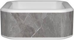 avenli Bergen szürke márvány mintás felfújható jakuzzi 170 × 170 × 70 cm, 760 liter (HMC_209)