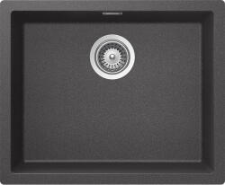 SCHOCK Schock Kaia N-100L Cristadur Stone konyhai mosogatótálca, gránit kompozit, palaszürke, 556 x 456 mm, munkalapra/munkalap alá/szintbe építés (KAIN100LSTON)