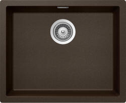 SCHOCK Schock Kaia N-100L Cristadur Bronze konyhai mosogatótálca, gránit kompozit, bronzbarna, 556 x 456 mm, munkalapra/munkalap alá/szintbe építés (KAIN100LBRON)