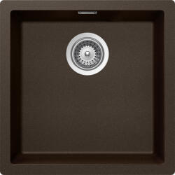 SCHOCK Schock Kaia N-100 Cristadur Bronze konyhai mosogatótálca, gránit kompozit, bronzbarna, 456 x 456 mm, munkalapra/munkalap alá/szintbe építés (KAIN100BRON)