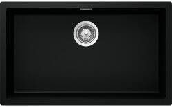 SCHOCK Schock Kaia N-100XL Cristadur Puro konyhai mosogatótálca, gránit kompozit, intenzív fekete, 756 x 456 mm, munkalapra/munkalap alá/szintbe építés (KAIN100XLPURO)