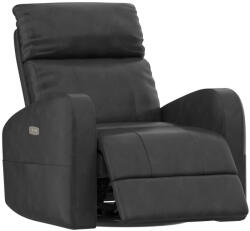 FLEXISPOT Elektromos Állítható forgatható relaxfotel XR5, bőr, Fekete, erős motor, dönthető háttámla, 270° forgás, nappaliba és pihenéshez (XR5-DG)