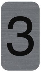 EXACOMPTA Információs tábla, öntapadó, 2, 5x4, 4 cm, alumíniumhatású, EXACOMPTA, 3-as (EX67183E) (EX67183E)