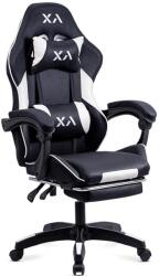  Scaun gaming din stofa cu suport pentru picioare OFF 295 negru