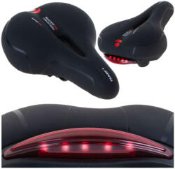 L-BRNO Sport kerékpár nyereg kényelmes hab rugalmas LED-es lámpa (KX5059)