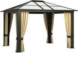 Outsunny Pavilion Lux 300×360×265 cm - Cort Gradina din Aluminiu