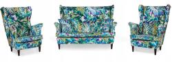  Ari Print Kanapékészlet Karosszékekkel, Skandináv Stílus, Family Furniture