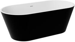 Besco Deeva cadă freestanding 170x80 cm ovală alb-negru #WWA-170DMBB (#WWA170DMBB)
