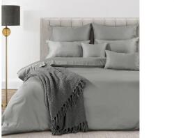  Eva Minge egyszínű mako-szatén ágyneműhuzat Acélszürke 220x200 cm - 70x80 cm 2db - pepita