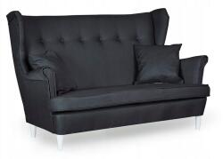  Ari Skandináv Stílusú Karosszékes Kanapé, Nem Átalakítható, Family Furniture, Fekete Velúr