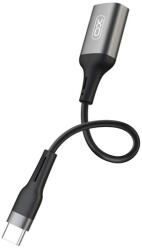 XO adapter kábel USB aljzat - Type-C, 15cm, FEKETE XO-NB201 (XO-NB201)