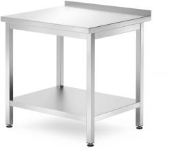 HENDI Fali asztal polccal - csavarozott, mélység: 700 mm, HENDI, Profi Line, 800x700x(H)850mm (812716)