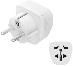 Hama Adaptor Hama - Travel, Tip E și F/3-Pin, World/Europe, alb (HAMA-223456)