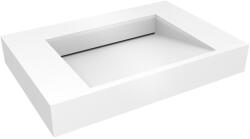 Oltens Stila mosdótál 80x45 cm négyszögletes klasszikus fehér fényes 40001000 (40001000)