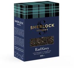 MAY LLc Sherlock Secrets - Earl Grey, ízesített prémium szálas fekete tea, 100g