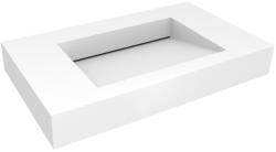 Oltens Stila mosdótál 100x45 cm négyszögletes klasszikus fehér matt 40003900 (40003900)