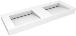 Oltens Stila mosdótál 140x45 cm négyszögletes klasszikus-dupla fehér 40005900 (40005900)