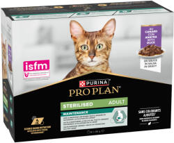 PRO PLAN 10x85g PURINA PRO PLAN Sterilised Adult Maintenance kacsa nedves macskatáp