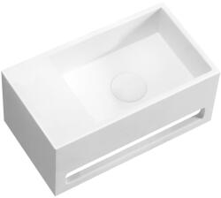 Oltens Fri mosdótál 35.5x20 cm négyszögletes klasszikus fehér fényes 40006000 (40006000)