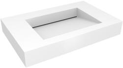 Oltens Stila mosdótál 90x45 cm négyszögletes klasszikus fehér matt 40002900 (40002900)