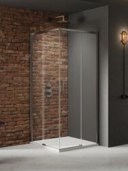 NEW TRENDY Prime Gunmetal Brushed zuhanykabin 90x90 cm négyzet fegyverszürke szín csiszolt/átlátszó üveg D-0883A/D-0884A (D0883AD0884A)