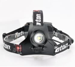 Foton HL-2157 Led 10W-os fejlámpa, 1200 lumen, újratölthető, zoommal (345240)