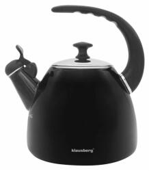 Klausberg Teáskanna, Sípszóval - Fekete - 2.8L KB-7403