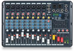 Soundsation - YOUMIX 810 PRO 10-csatornás keverőkonzol 8 Mono és 1 Sztereo csatornával, 24-bit 99 presetes effekttel, USB/BT, PC Interfésszel - dj-sound-light