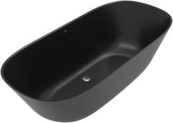 Villeroy & Boch Theano térben álló kád 175x80 cm ovális fekete UBQ175ANH7F200V-R7 (UBQ175ANH7F200VR7)