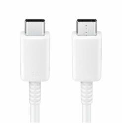 Designed For Samsung adatkábel, type-c - type-c, 5a, gyorstöltő, 100cm, fehér (GP-TOU021RFDWWB)